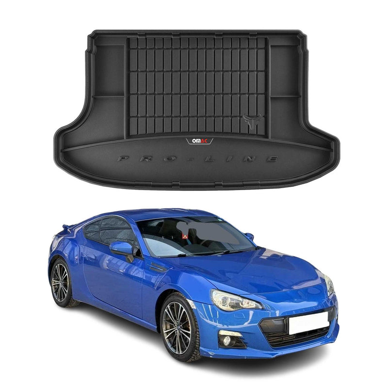 OMAC Gummi Kofferraumwanne für Subaru BRZ 2013-2020 TPE Laderaumwanne Schwarz