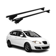 Menabo Grundträger Dachträger für Seat Altea XL 2009-2015 ABE Alu Schwarz 2x