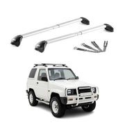 Dachträger Grundtäger für Daihatsu Feroza 1989-1998 100kg Aluminium Grau 2x ABE
