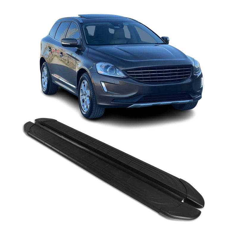 Trittbretter Seitenschweller für Volvo XC60 2009-2017 Aluminium Schwarz 2tlg