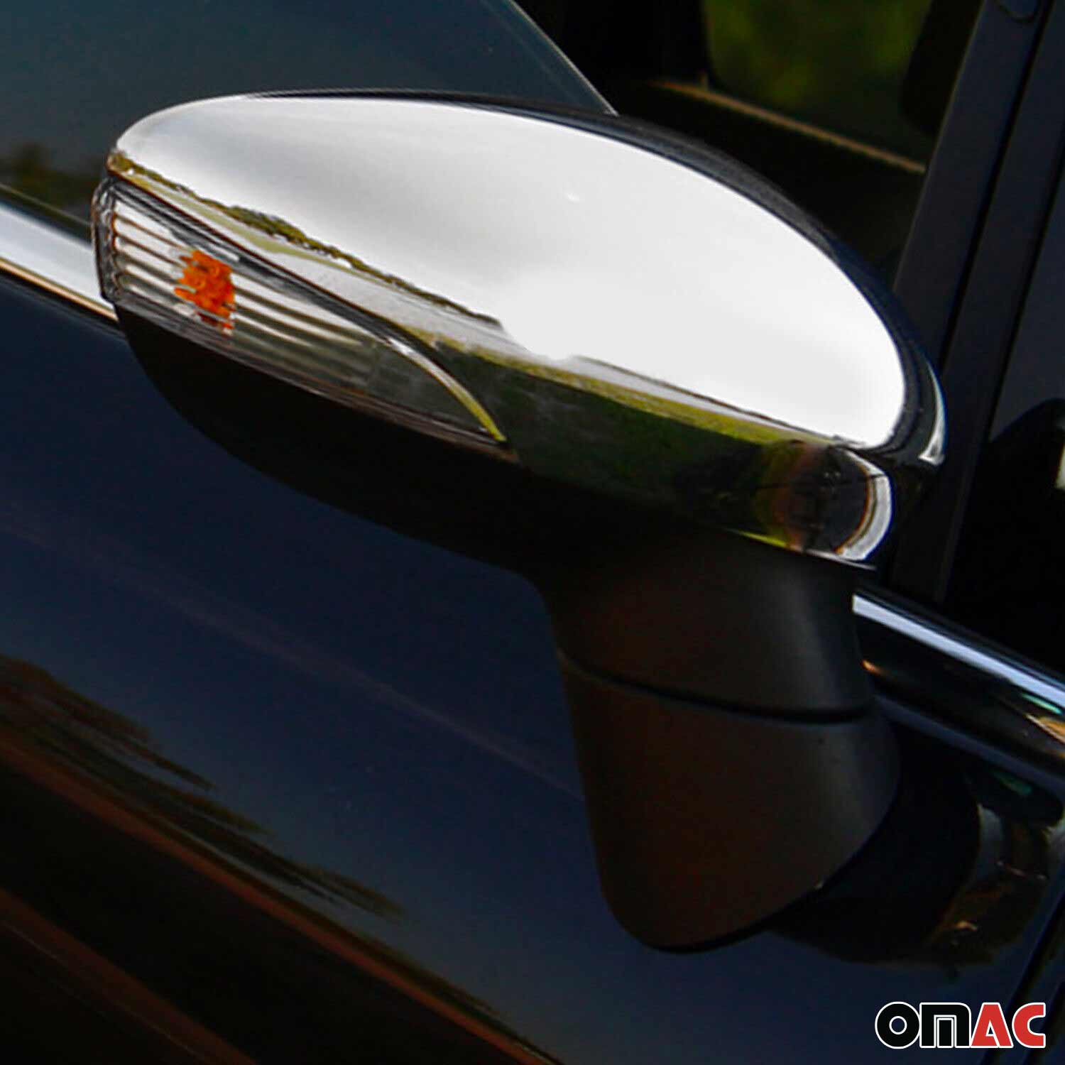 Spiegelkappen Spiegelabdeckung für Ford B-Max 2012-2017 Edelstahl Chrom 2tlg