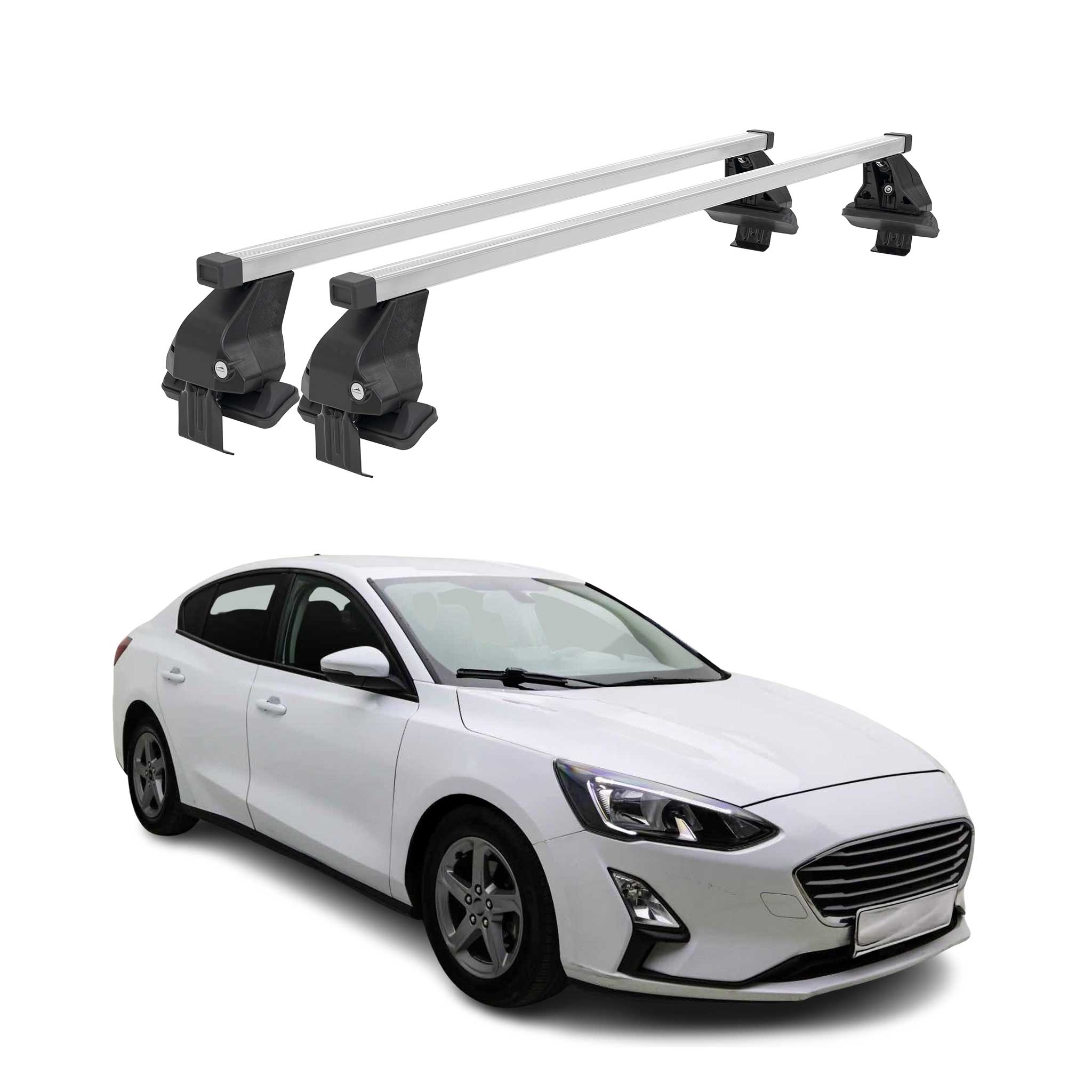 Menabo Dachträger Grundtäger für Ford Focus 2018-2025 50kg Stahl Silber 2 tlg