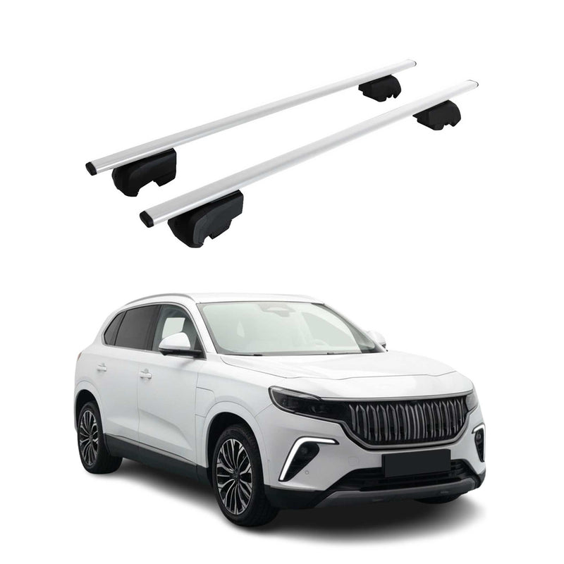 Dachträger Grundtäger für Togg T10X 2023-2025 75kg ABE Metall Silber 2 tlg