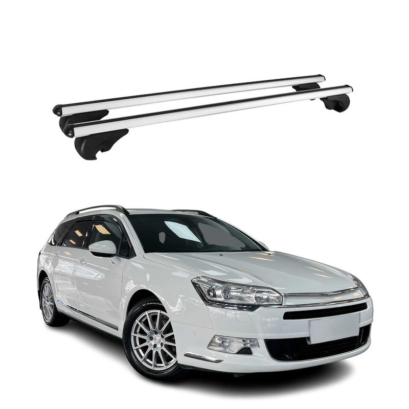 Dachträger Grundtäger für Citroen C5 Tourer 2008-2017 75kg Alu Silber 2 tlg