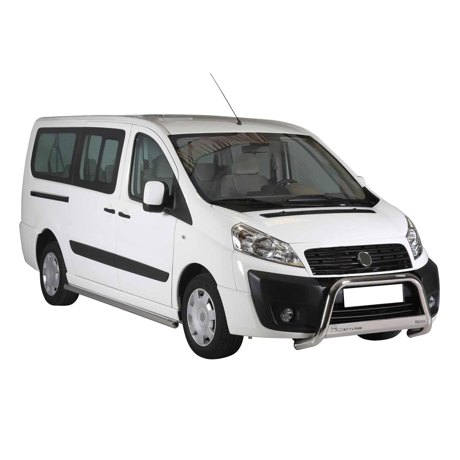 Frontbügel Frontschutzbügel für Fiat Scudo 2007-2016 ø63mm Stahl Silber Schutz