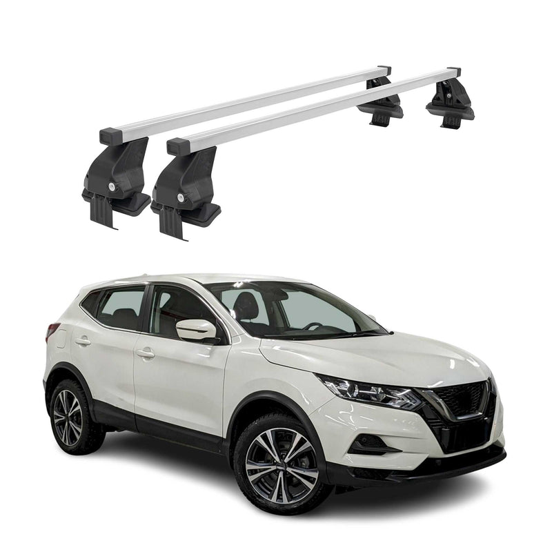 Menabo Dachträger Grundtäger für Nissan Qashqai J11 2017-2021 FL 50kg Silber 2x
