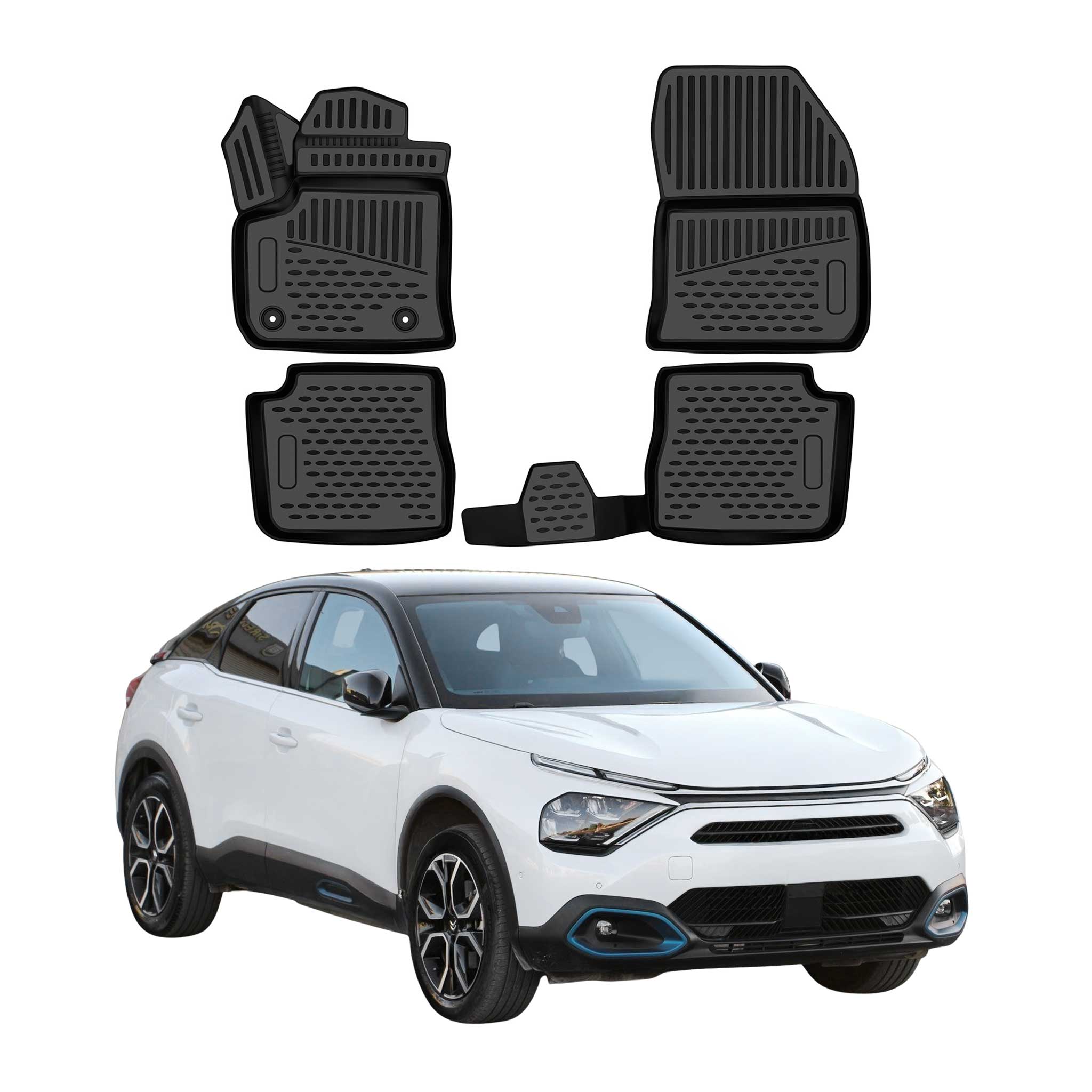 OMAC Gummimatten Fußmatten für Citroën ë-C4 2020-2026 TPE Schwarz 4tlg