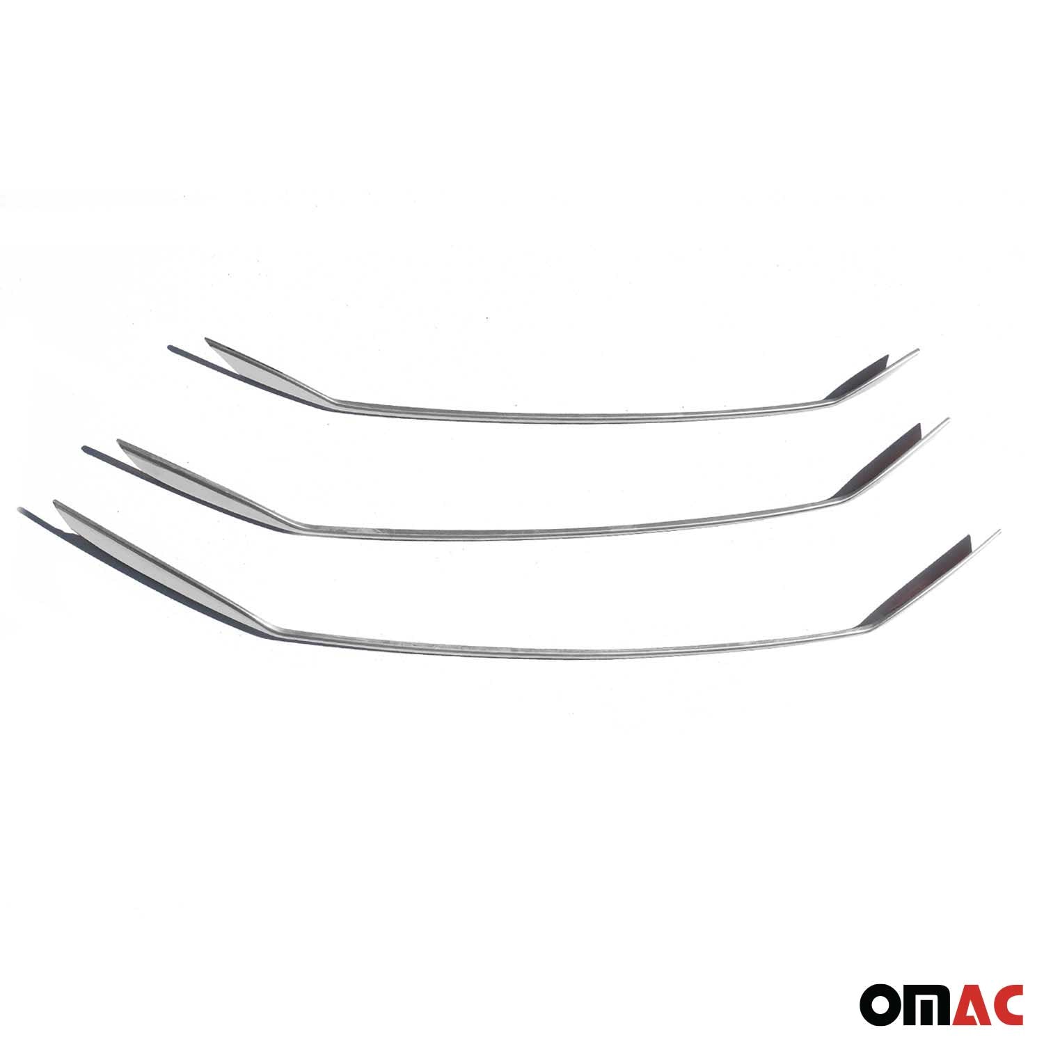 Kühlergrill Leisten Grillleisten für Hyundai Elantra 2011-15 Edelstahl Chrom 3x