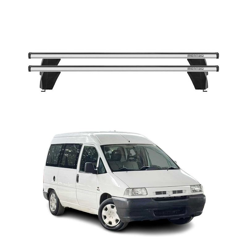Menabo Dachträger Grundtäger für Fiat Scudo 1994-2007 75kg Alu Silber 2 tlg