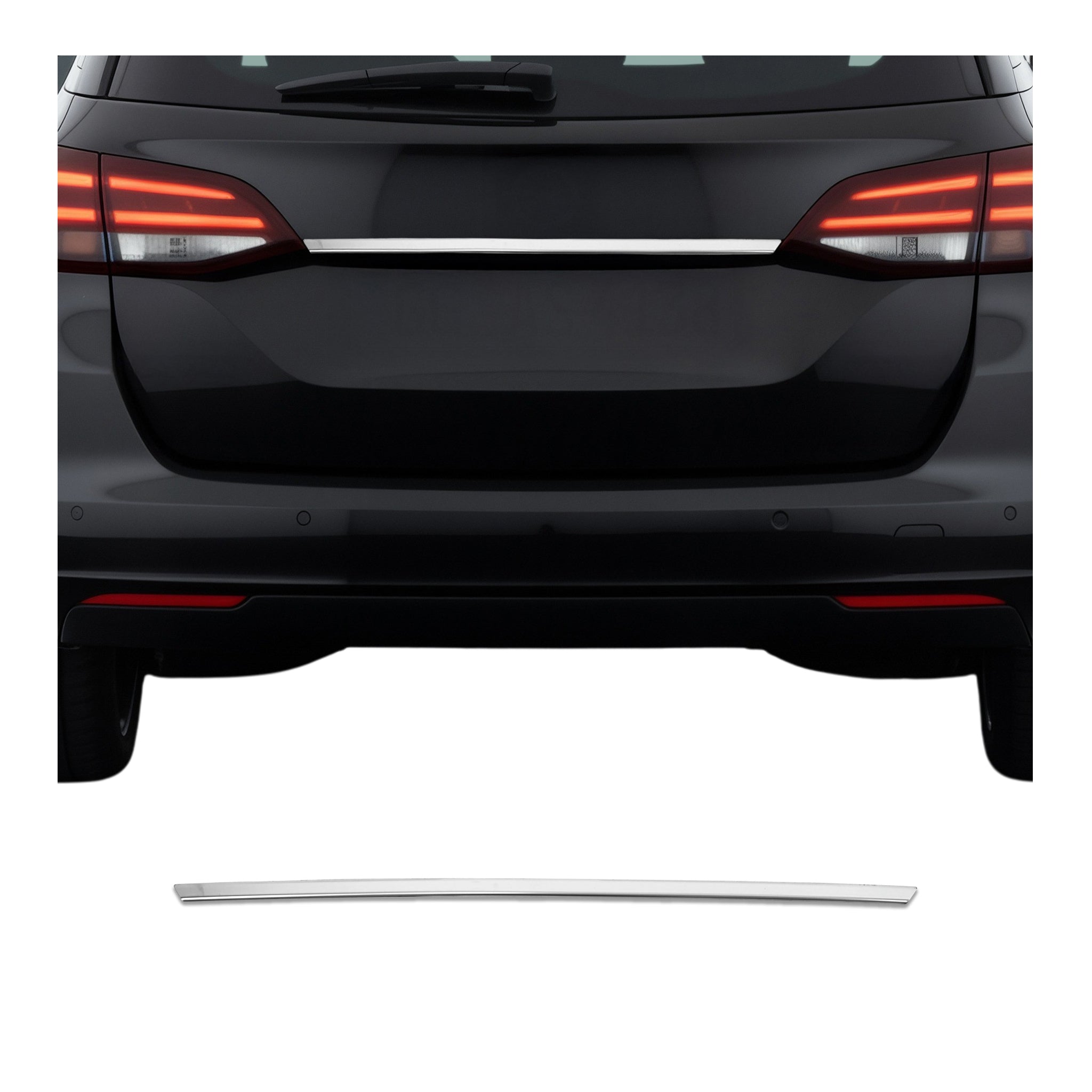 Kofferraumleiste Heckleiste für Opel Astra K Sports Tourer Edelstahl Chrom