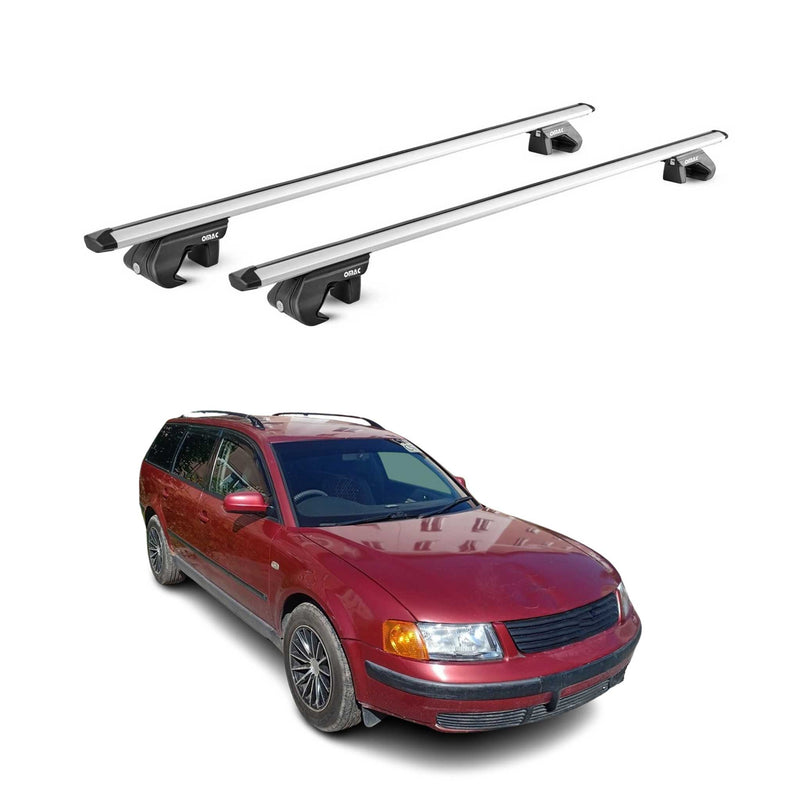 Dachträger Grundtäger für VW Passat B5 Kombi 2000-2005 5 tür 90kg Alu Silber ABE