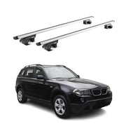 Dachträger Grundtäger für BMW X3 E83 2004-2010 5 tür 90kg Alu Silber 2 tlg ABE