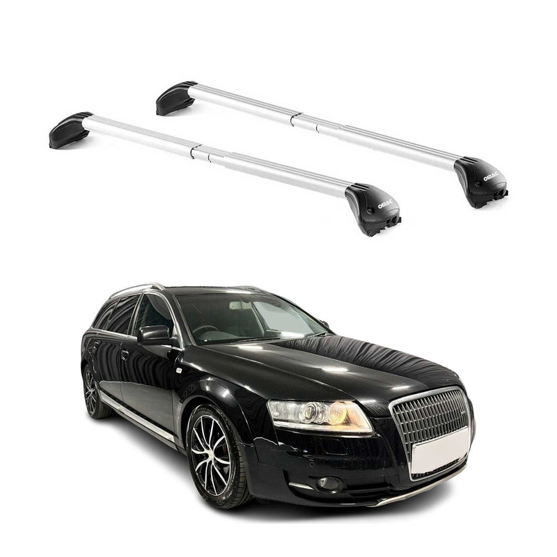 Dachträger Grundtäger für Audi A6 C6 Allroad 2006-2011 5tür 100kg Alu ABE Silber