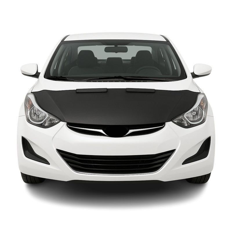 Haubenbra Steinschlagschutz für Hyundai Elantra MD 2011-2016 Schwarz Halb