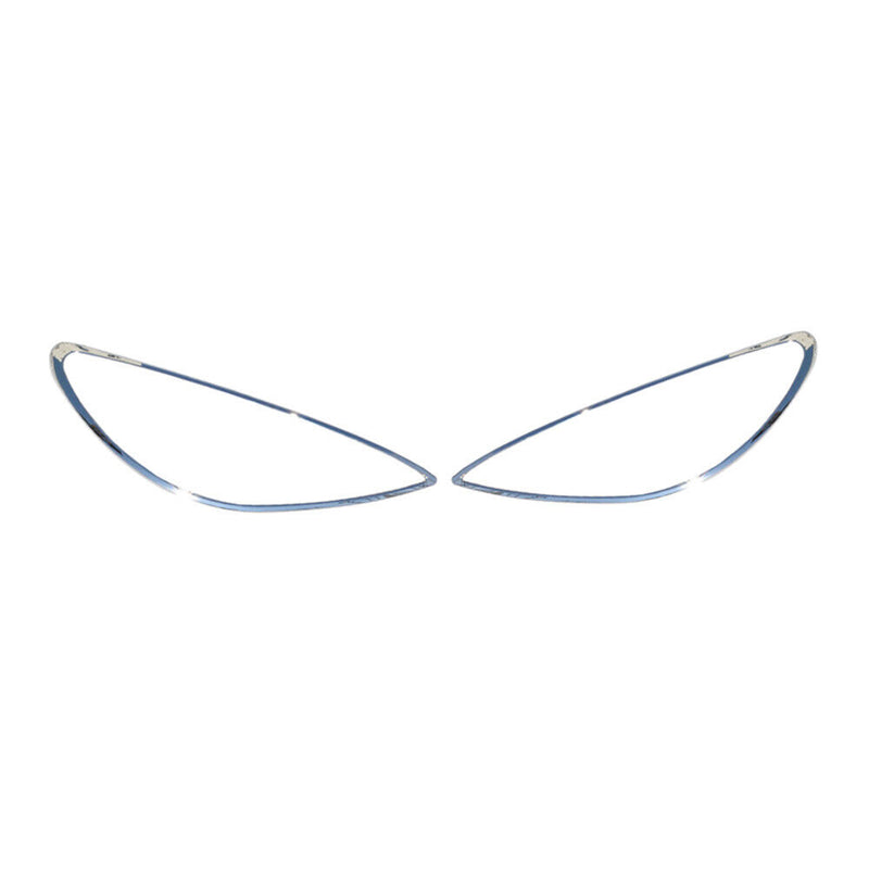 Scheinwerfer Leisten Scheinwerferblende für Peugeot 307 2001-2009 Chrom ABS 2tlg