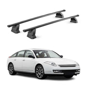 Stahl Dachträger für Citroen C6 2006-2012 TÜV Abschließbar 75 kg 2tlg Schwarz