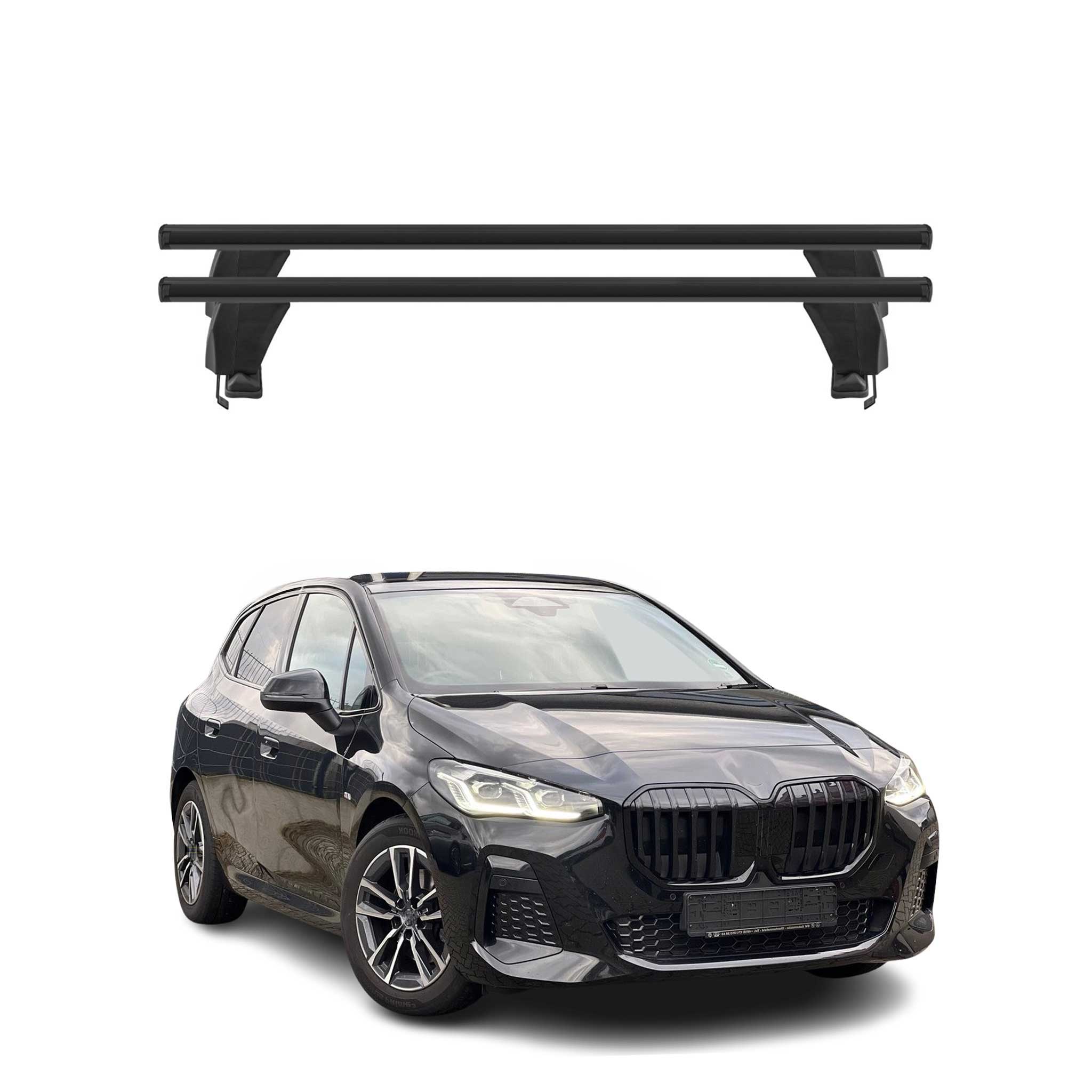 Menabo Dachträger für BMW 2 Active Tourer U06 2021-2026 50kg Alu Schwarz 2x