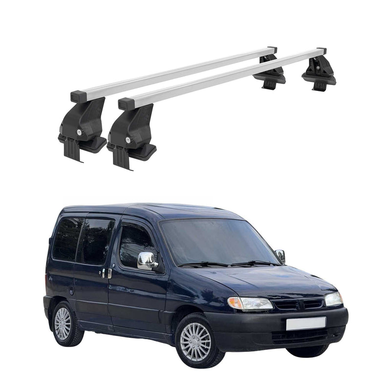 Menabo Dachträger Grundtäger für Citroen Berlingo 1996-2012 50kg Stahl Silber 2x