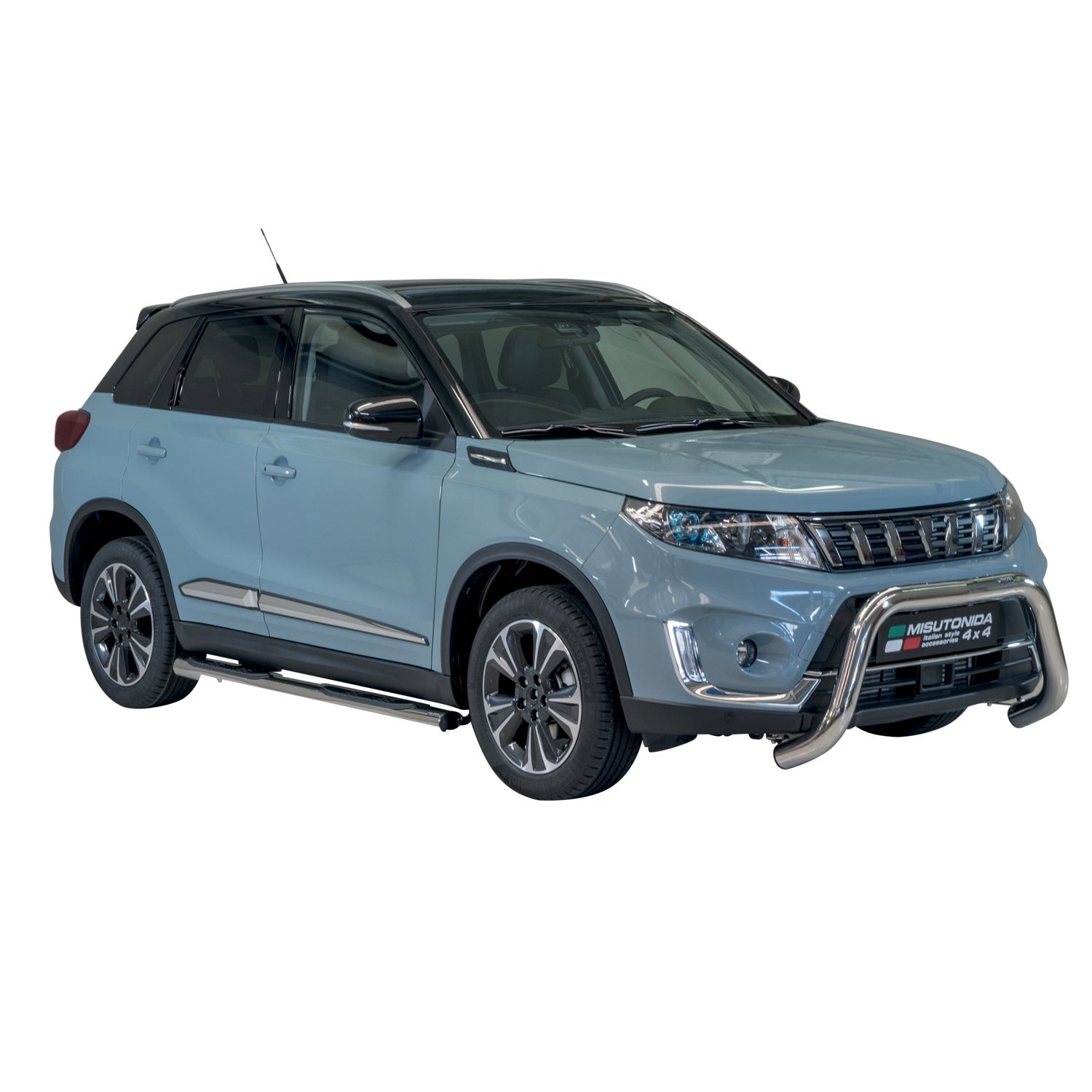 Frontbügel Frontschutzbügel für Suzuki Vitara 2019-2026 ø76mm Stahl Silber