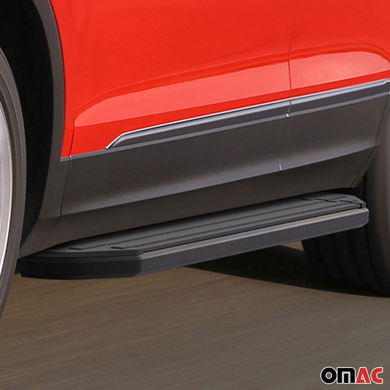 Trittbretter Seitenschweller für VW Tiguan 2016-2024 Alu Schwarz ABE