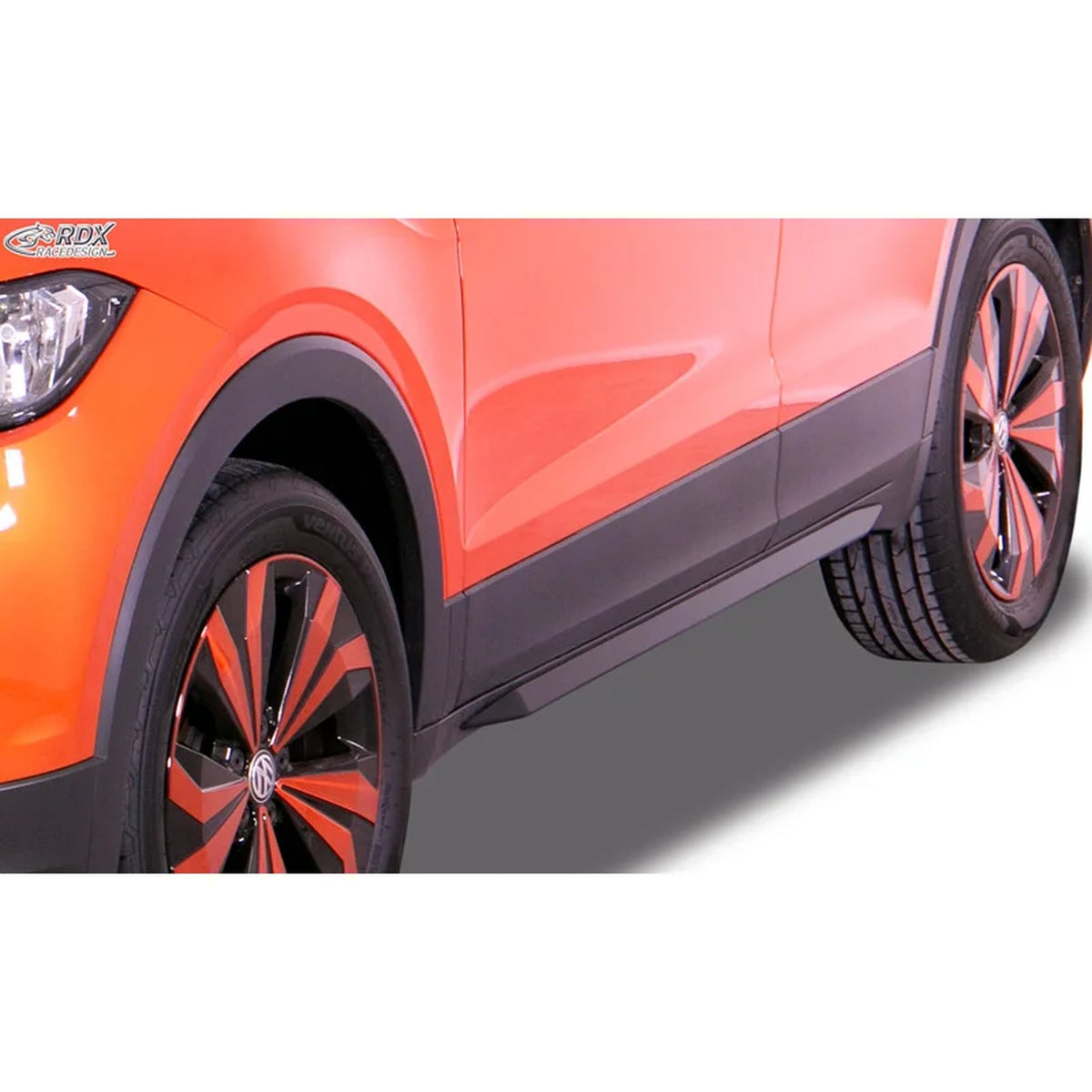 RDX Seitenschweller 'Slim' für VW T-Cross 2019- ABS Schwarz 2er-Set TÜV