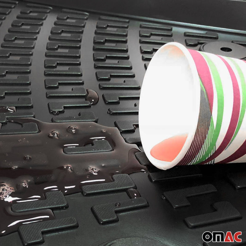 Fußmatten 3D Gummimatten für Ford Focus Stufenheck 2018-2021 TPE Schwarz 4x