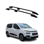 Dachreling Dachgepäckträger für Citroen Berlingo 2018-2026 Kurzer L1 Alu Schwarz