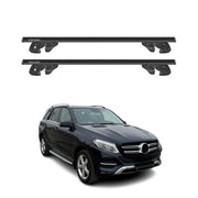 Dachträger für Mercedes M Klasse GLE W166 2012-2019 Pre-FL Alu TÜV Schwarz 2tlg