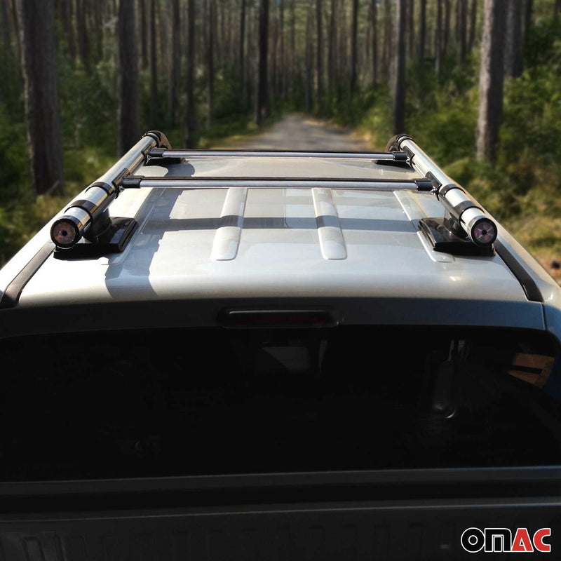 Roof rails & roof rack set for VW Amarok DoubleCab 2010-2022 Alu Grey 4pcs