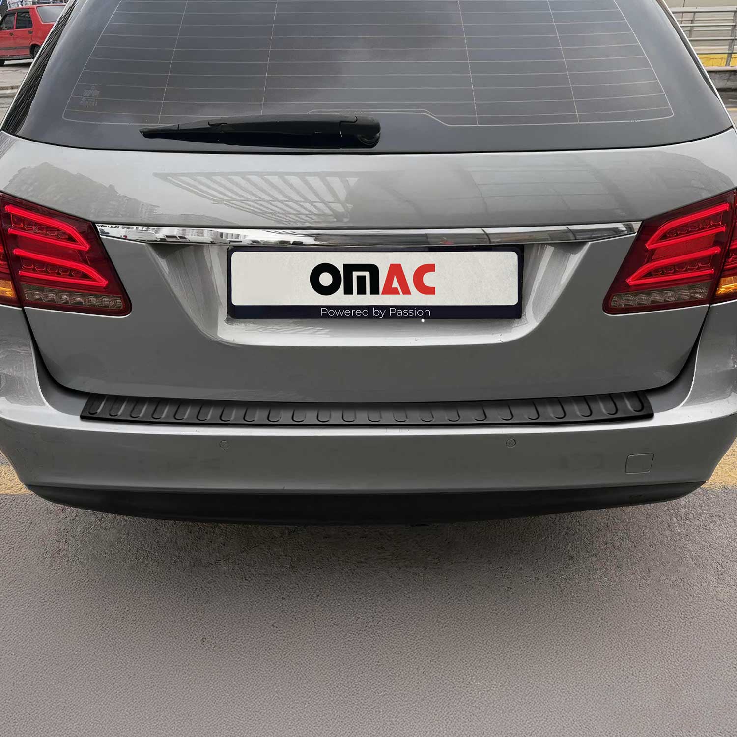 Ladekantenschutz für Mercedes E Klasse S212 Kombi 2010-13 dark chrom gebürstet