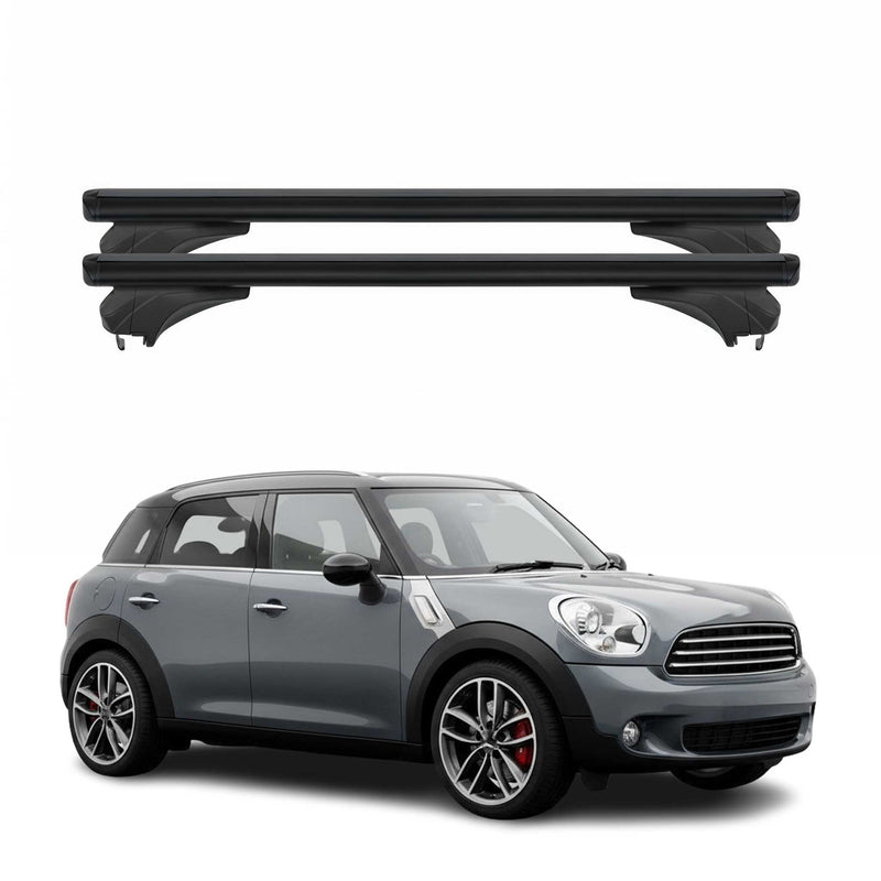 Menabo Dachträger Grundtäger für Mini Countryman R60 2010-2016 Alu Schwarz 2 tlg
