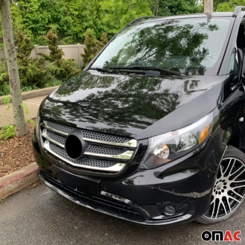 Kühlergrill Leisten Grillleisten für Mercedes Vito W447 2014-2019 Chrom 5x