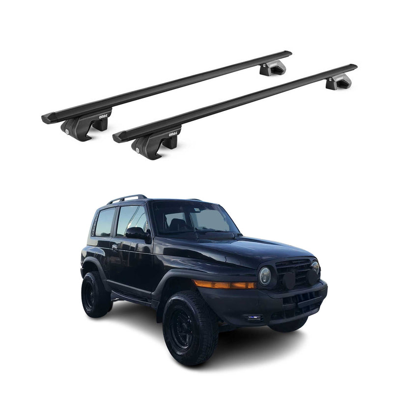 Dachträger Grundtäger für SsangYong Korando 1996-2006 3 tür 90kg Alu Schwarz ABE