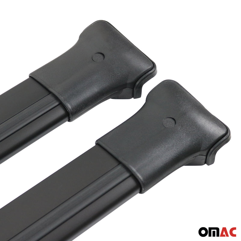 Dachreling + Dachträger SET für Citroen Berlingo L1 2008-2018 Alu Schwarz 4x