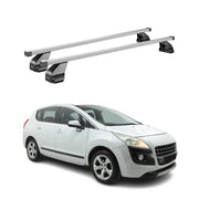 Menabo Dachträger Grundtäger für Peugeot 3008 2009-2016 75kg Stahl Silber 2 tlg