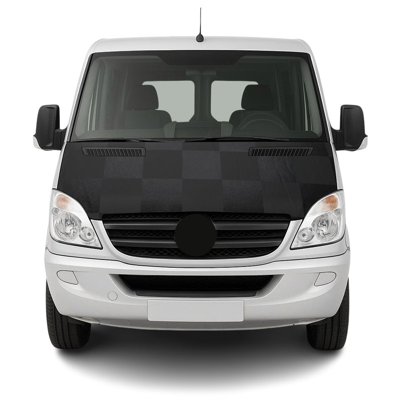 Haubenbra Steinschlagschutz Bonnet Bra für Mercedes Sprinter 2006-2013 Kariert