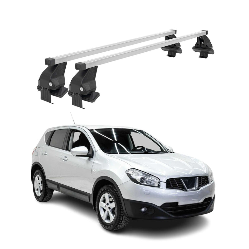 Menabo Dachträger Grundtäger für Nissan Qashqai J10 2006-2014 50kg Stahl Grau 2x