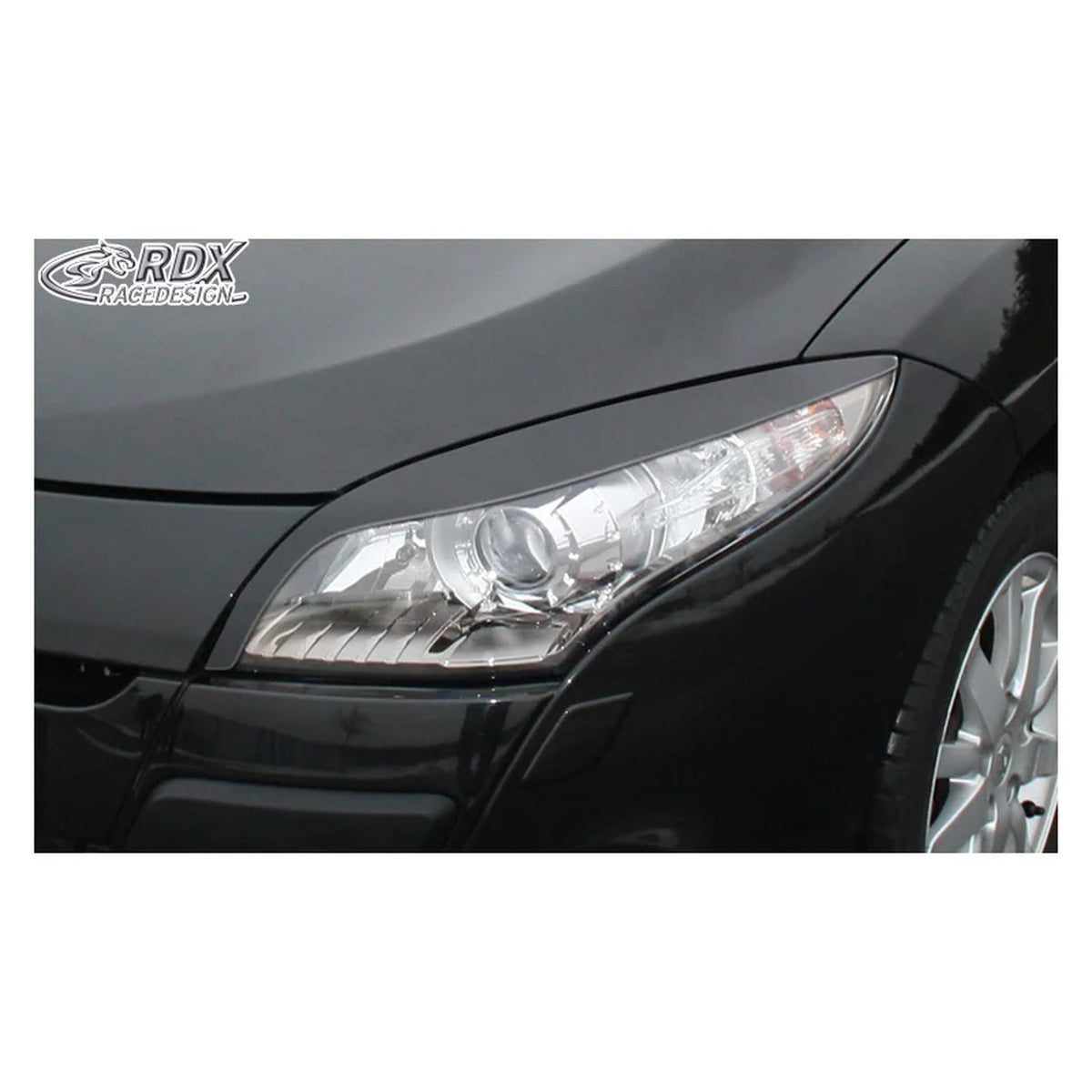 RDX Scheinwerferblenden für Renault Megane III 2008-2015 ABS TÜV