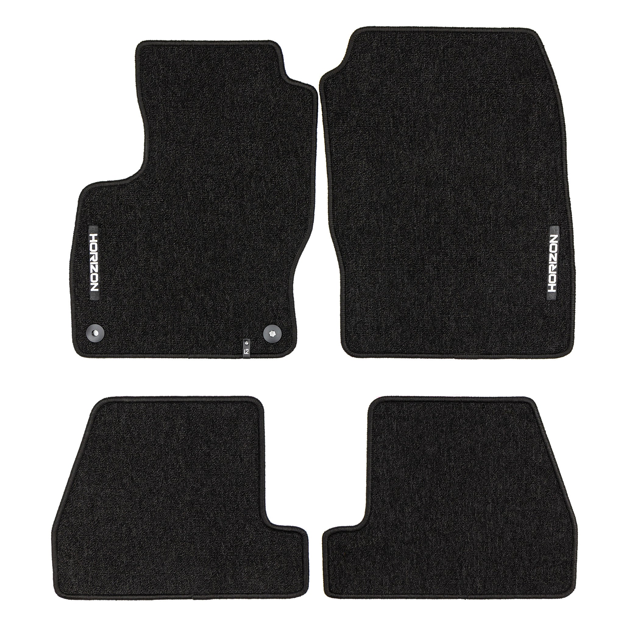 Velours Fußmatten für Ford Focus mk3 2010-19 Autoteppich Automatten Schwarz 4tlg