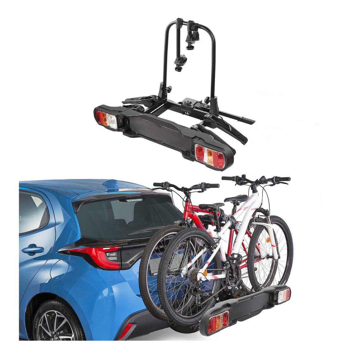 Fahrradträger Anhängerkupplung Universell 2 Räder klappbar Schloss