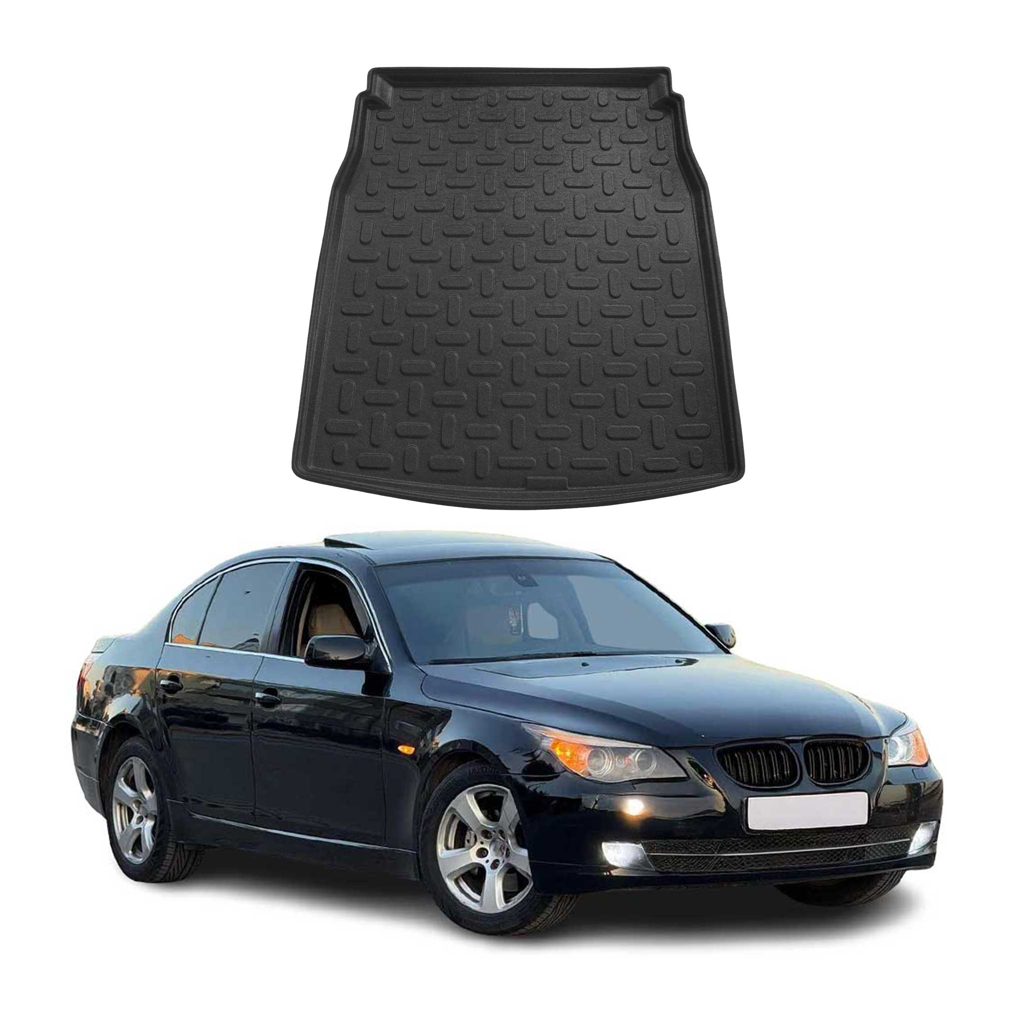 Kofferraumwanne Laderaumwanne für BMW 5er E60 E61 2003-2009 Gummi TPE Schwarz