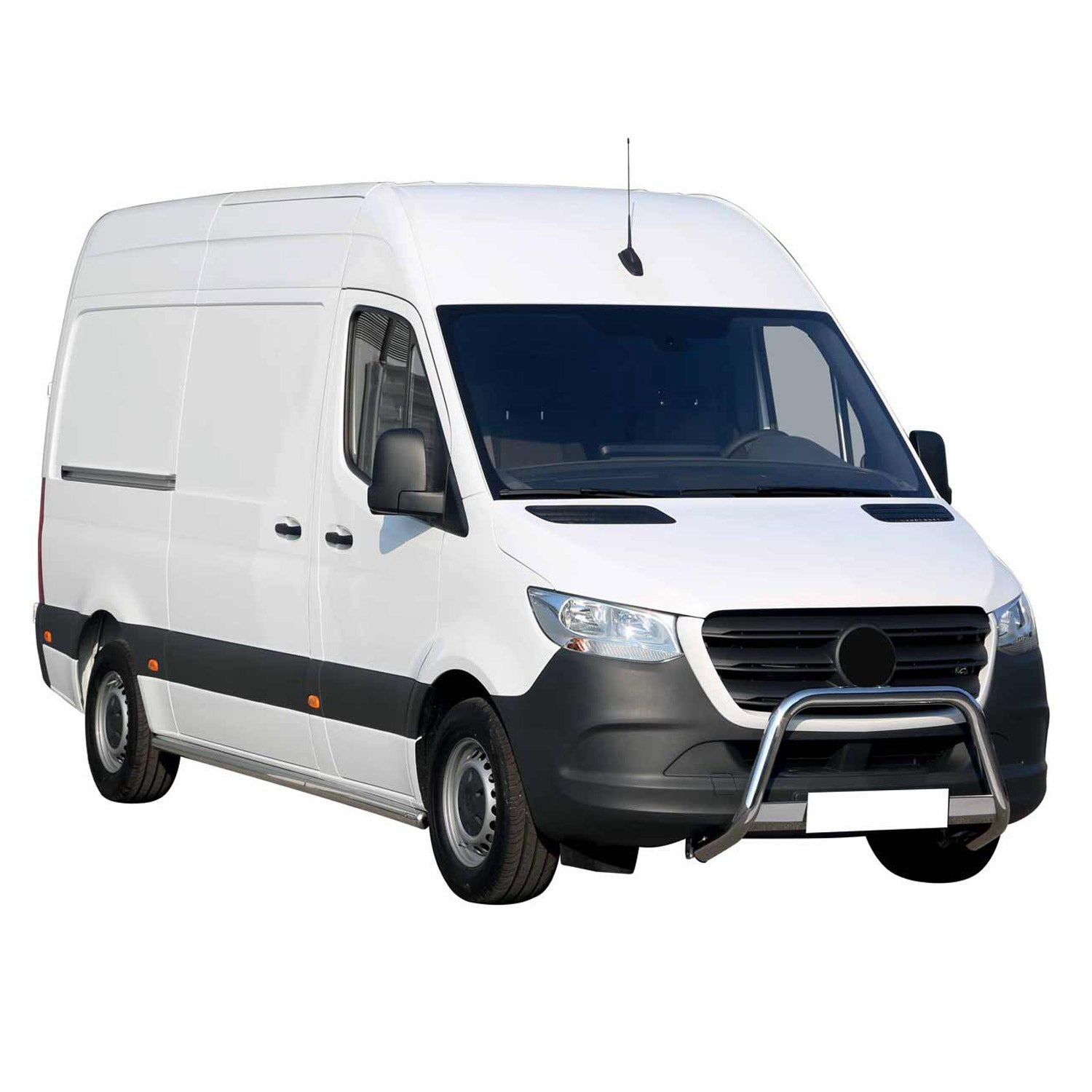 Edelstahl Frontbügel Frontschutzbügel für Mercedes Sprinter 2018-2026 Grau 63 mm