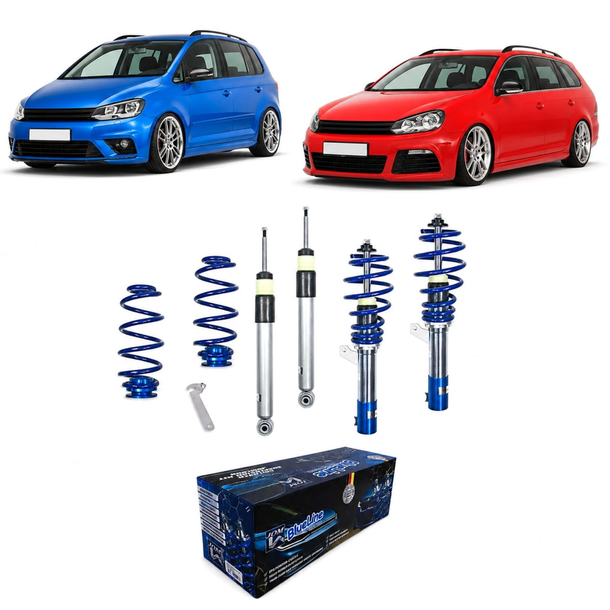 JOM BlueLine Gewindefahrwerk für VW Golf 6 Plus und Variant