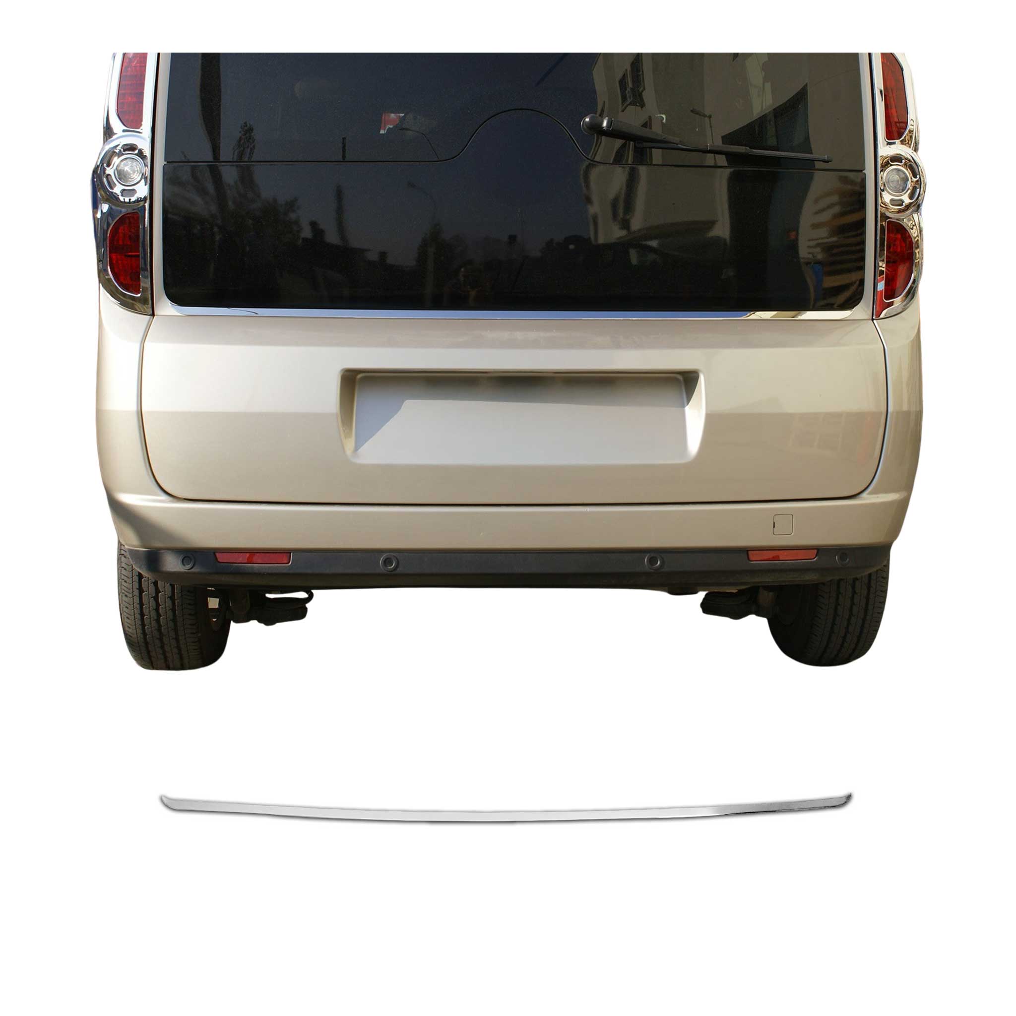 Kofferraumleiste Heckklappe Leiste für Opel Combo D 2012-2018 Edelstahl Chrom