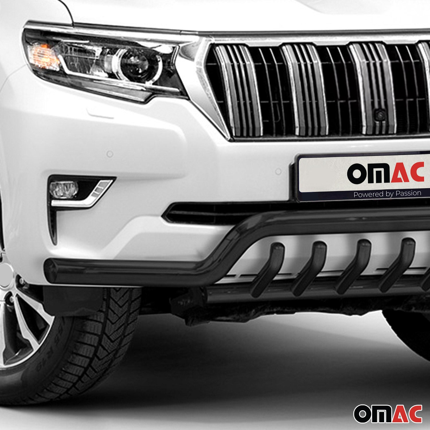 Frontschutzbügel Frontbügel für Toyota Land Cruiser 150 2019-2023 ABE Schwarz