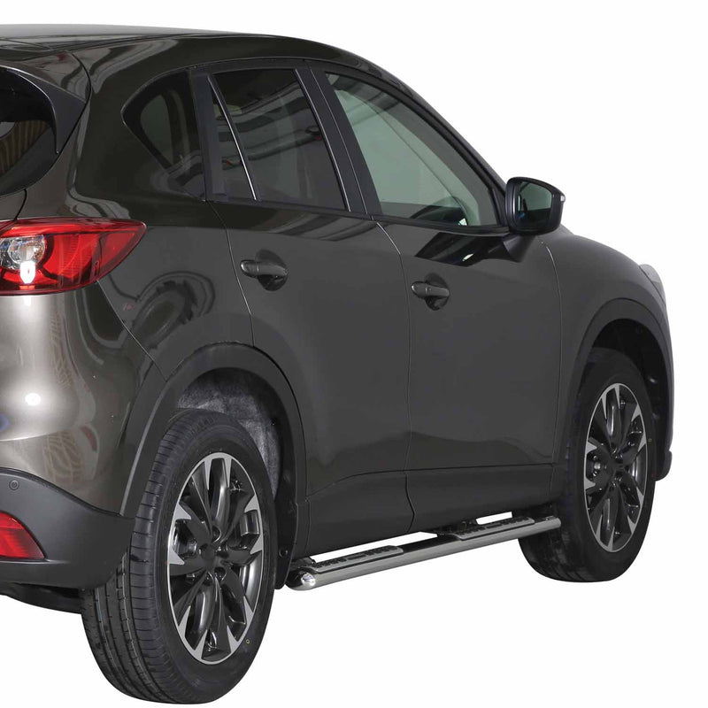 Edelstahl Seitenschweller Schwellerrohre für Mazda CX-5 2015-2016 Silber