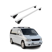 Dachträger Grundträger für Mercedes Vito W638 1996-2003 Stahl Silber 2tlg
