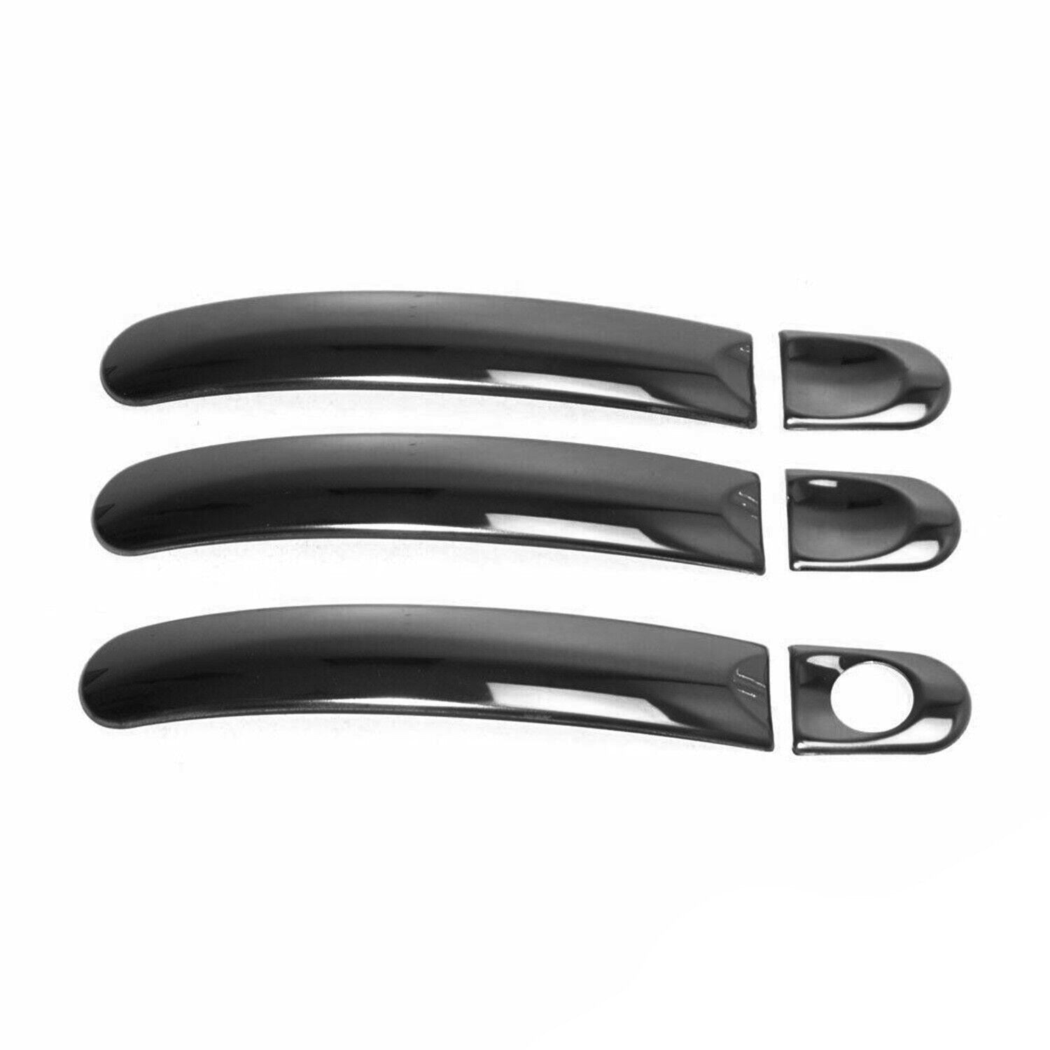 Türgriff Blende Türgriffkappen für VW T5 2003-2015 3-Tür Edelstahl Dunkel 6tlg