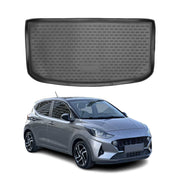 Kofferraummatte Kofferraumwanne für Hyundai i10 2019-2025 Gummi TPE Schwarz