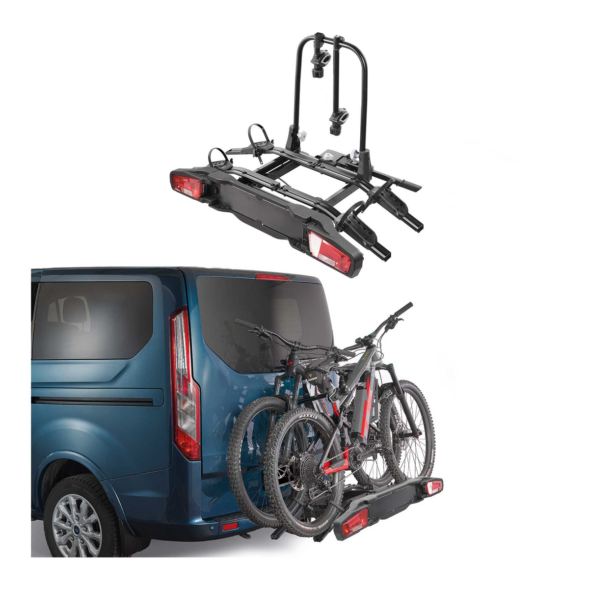 Fahrradträger Anhängerkupplung Universell 2 E-Bikes Doppelschloss